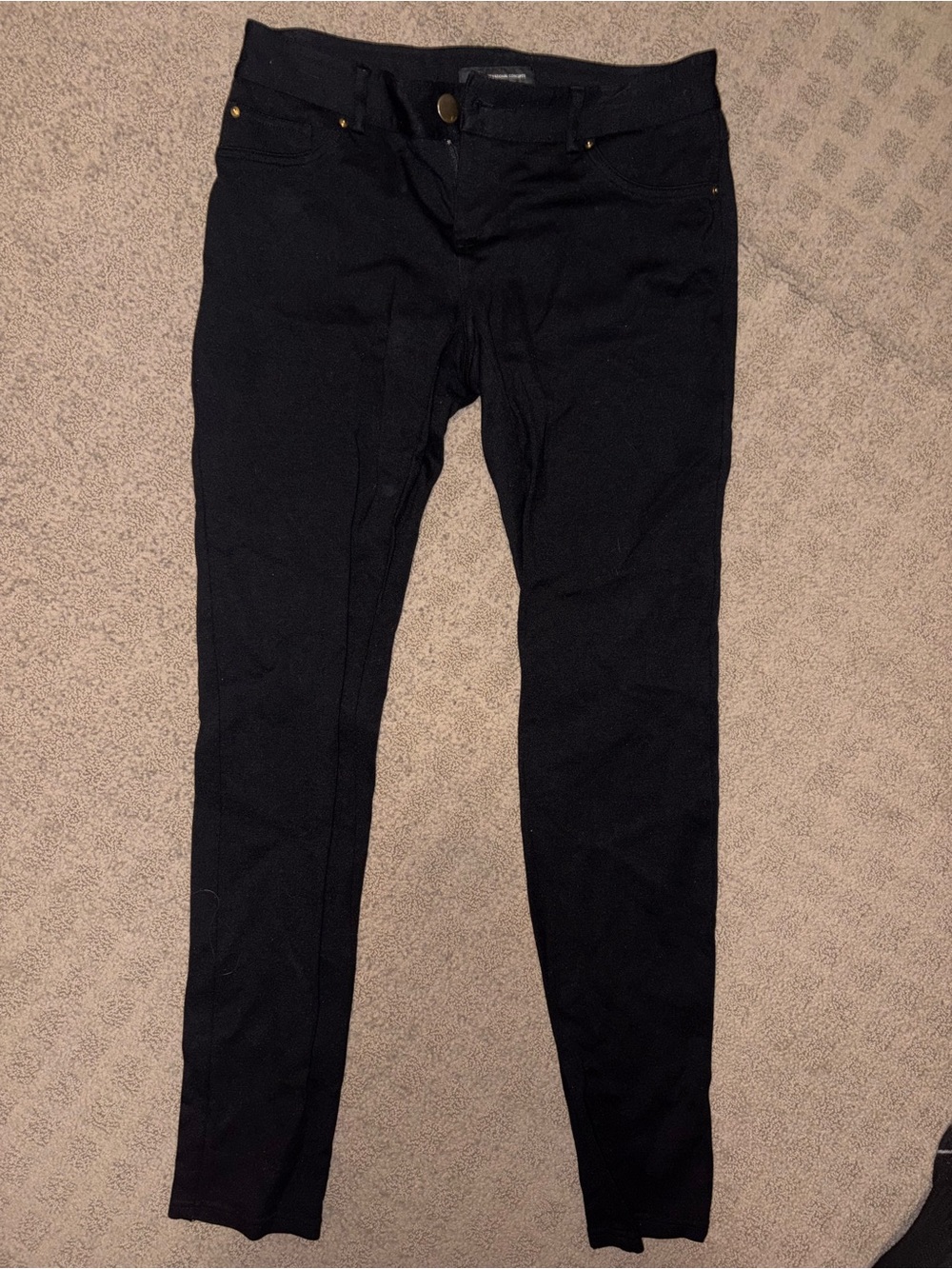 Black Women's Slim Fit Look-a-like Jeans - Classic Stretchy Legging style pants